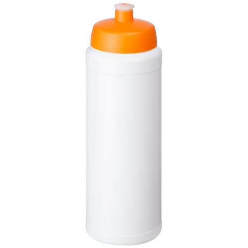 Bidon sport publicitaire anti fuite 750ml Baseline® Blanc / Orange